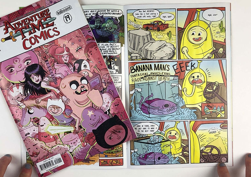 Cover to Adventure Time Comics with art by Alexandra Beguez