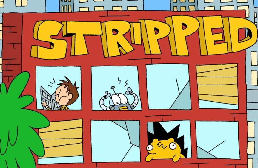 Title cover for comic Stripped