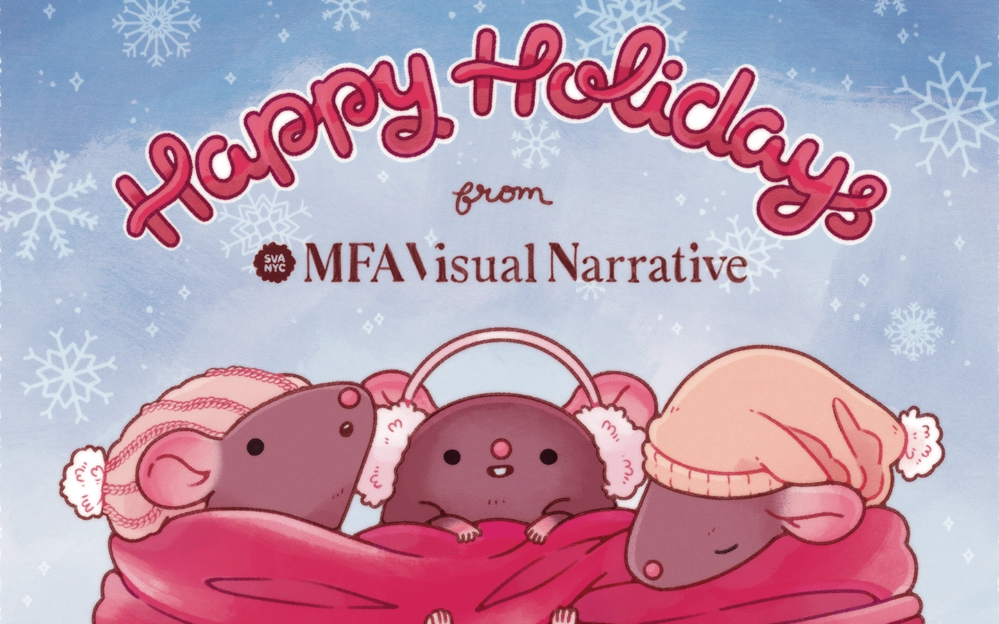 Hapy Visual Happy Holidays from MFAVN! | MFA Visual Narrative School of Visual Arts