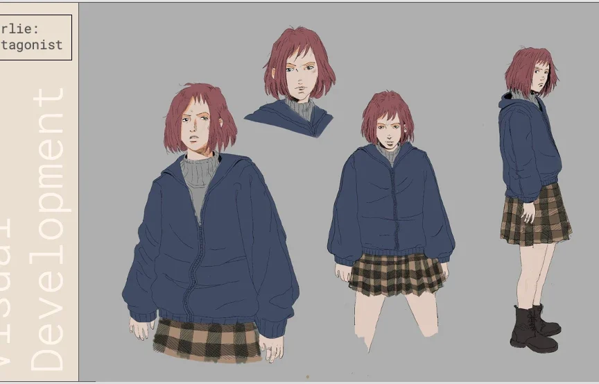 Character designs for Charlie