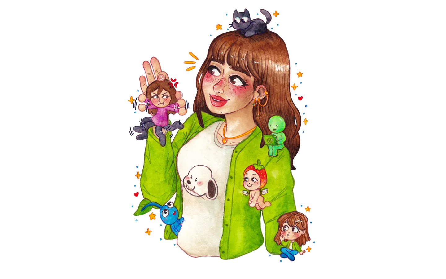 A self portrait of Abby Ryan.