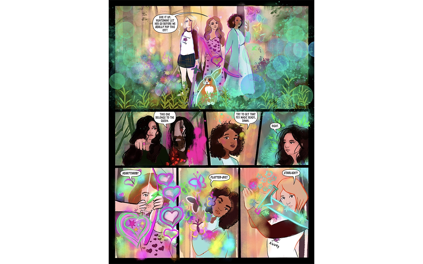 magical girls and huntsman
